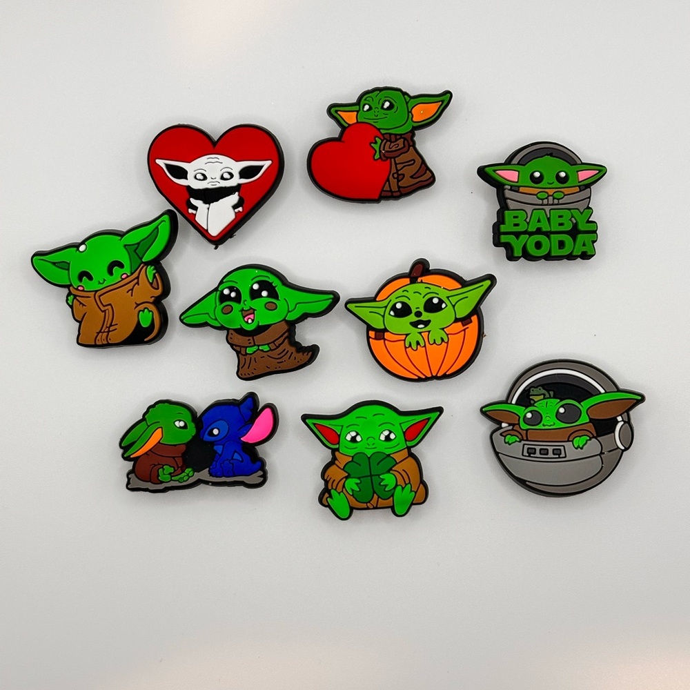 Baby Yoda crocs accessories